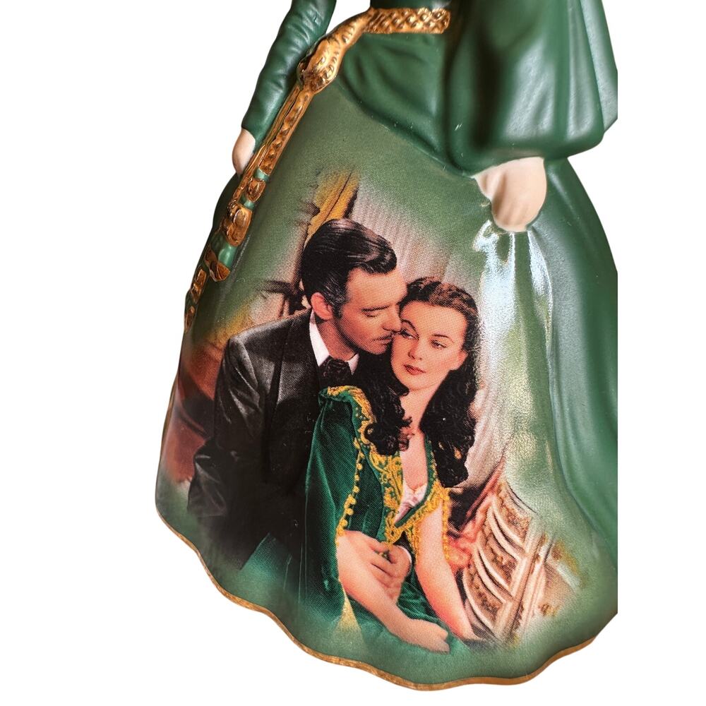 Bradford Exchange Gone with the Wind, Green Velvet Dress, 2004 - Picture 2 of 5